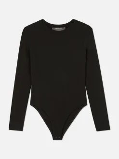 Body Canelado Manga Comprida