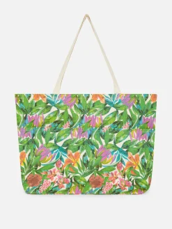 Bolsa Shopper Grande Padrão Floral