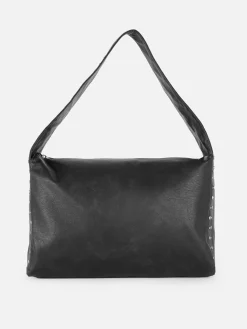 Bolsa Tote Imitação Pelecouro Tachas Rita Ora