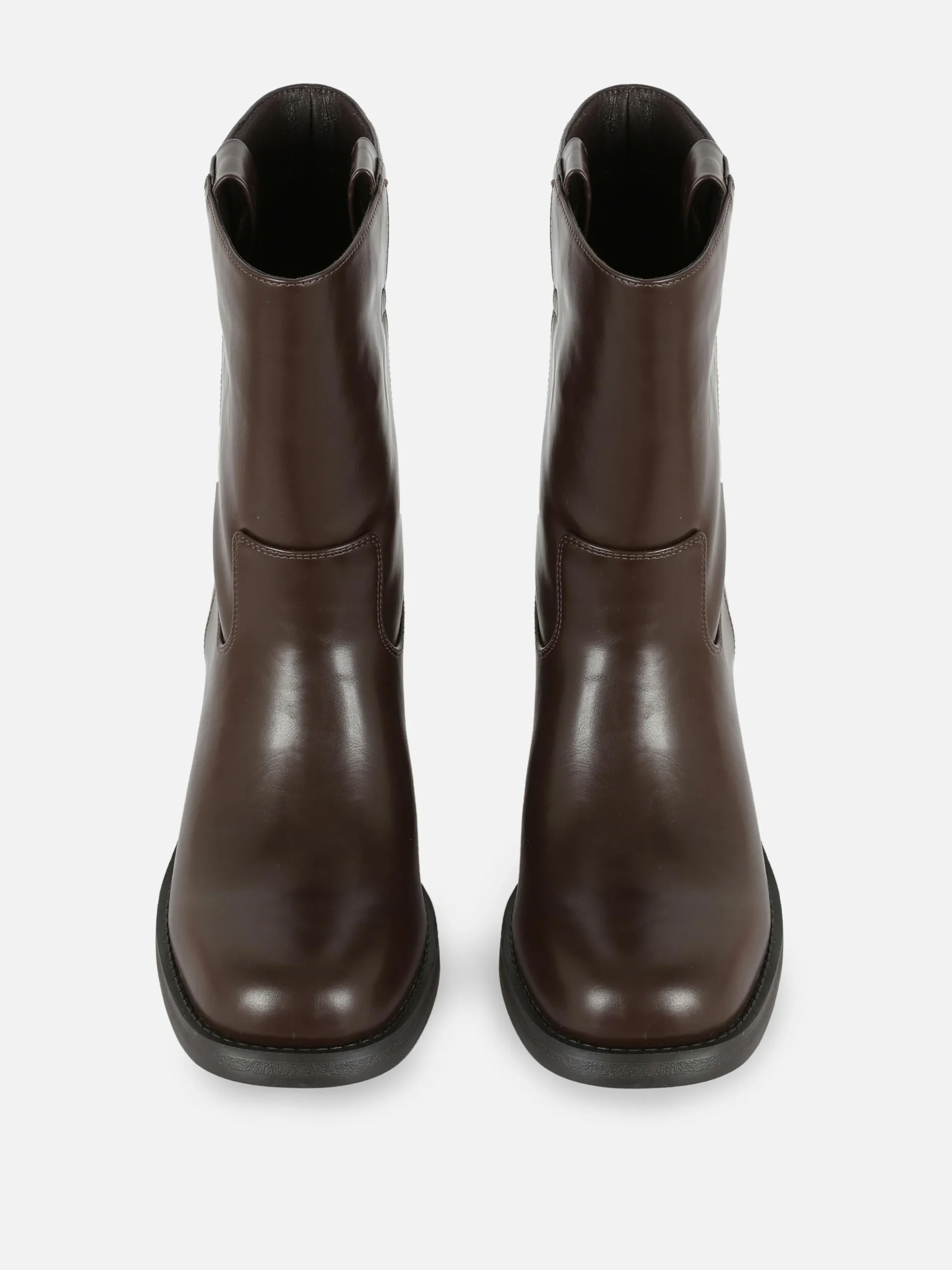 Botas Tacão Grosso S/ Atacadores Rita Ora