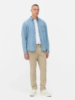 Calças Chino Elásticas Justas