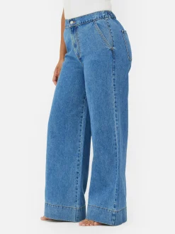 Calças Ganga Largas Elásticas