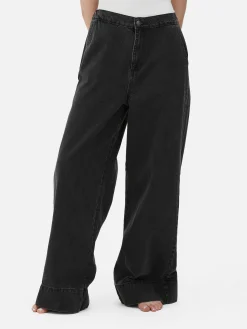 Calças Ganga Largas Elásticas