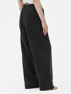 Calças Ganga Largas Elásticas