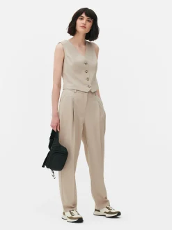 Calças Medida Corte Perna Direita Conj. Coordenado