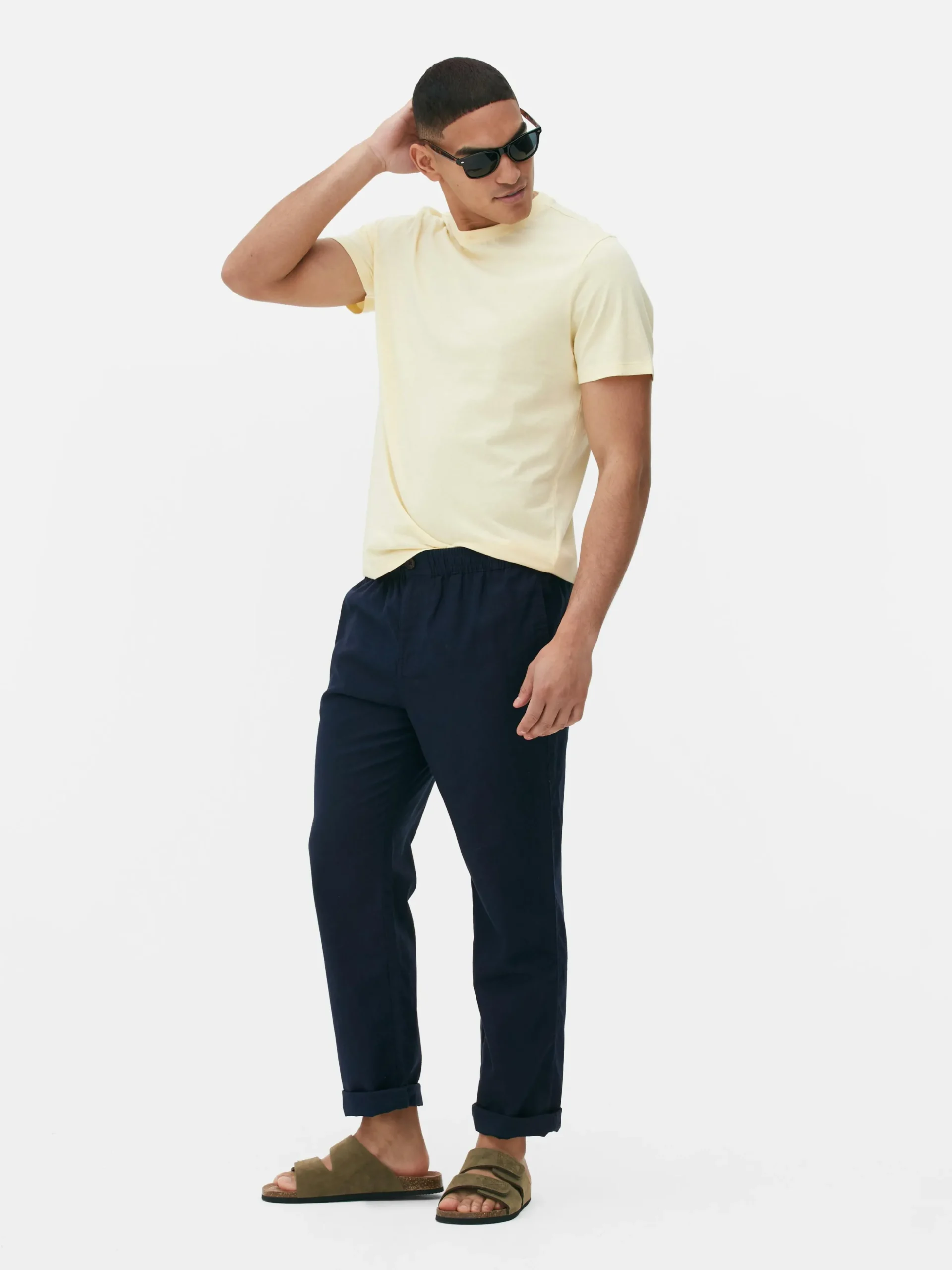 Calças Mistura Linho