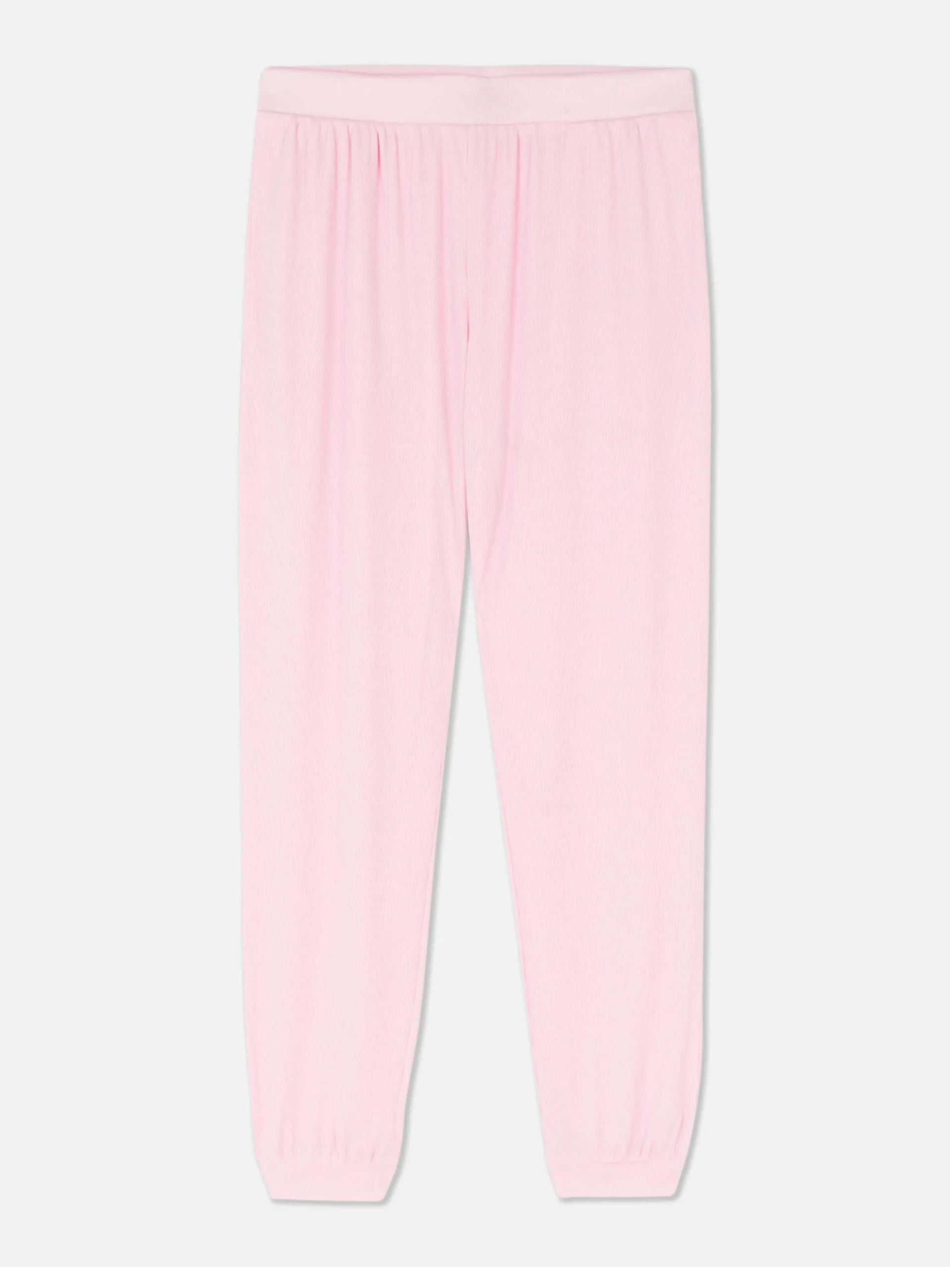 Calças Pijama Caneladas Punhos