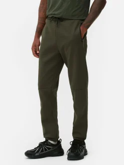 Calças Treino Texturadas Cintura Elástica