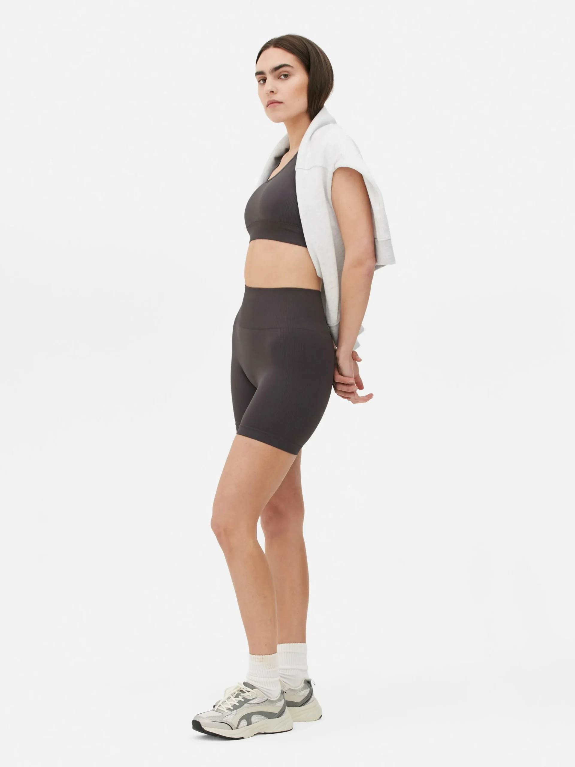 Calções Cintura Alta S/ Costuras Desempenho