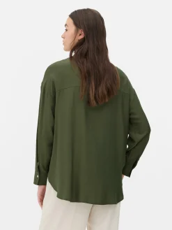 Camisa Bolso Peito Botões