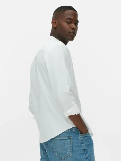 Camisa Botões Manga Enrolada