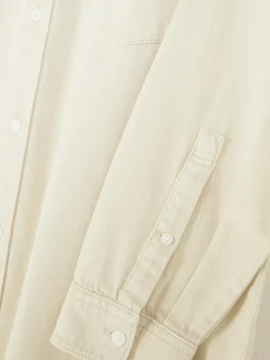 Camisa Sarja Algodão Manga Comprida