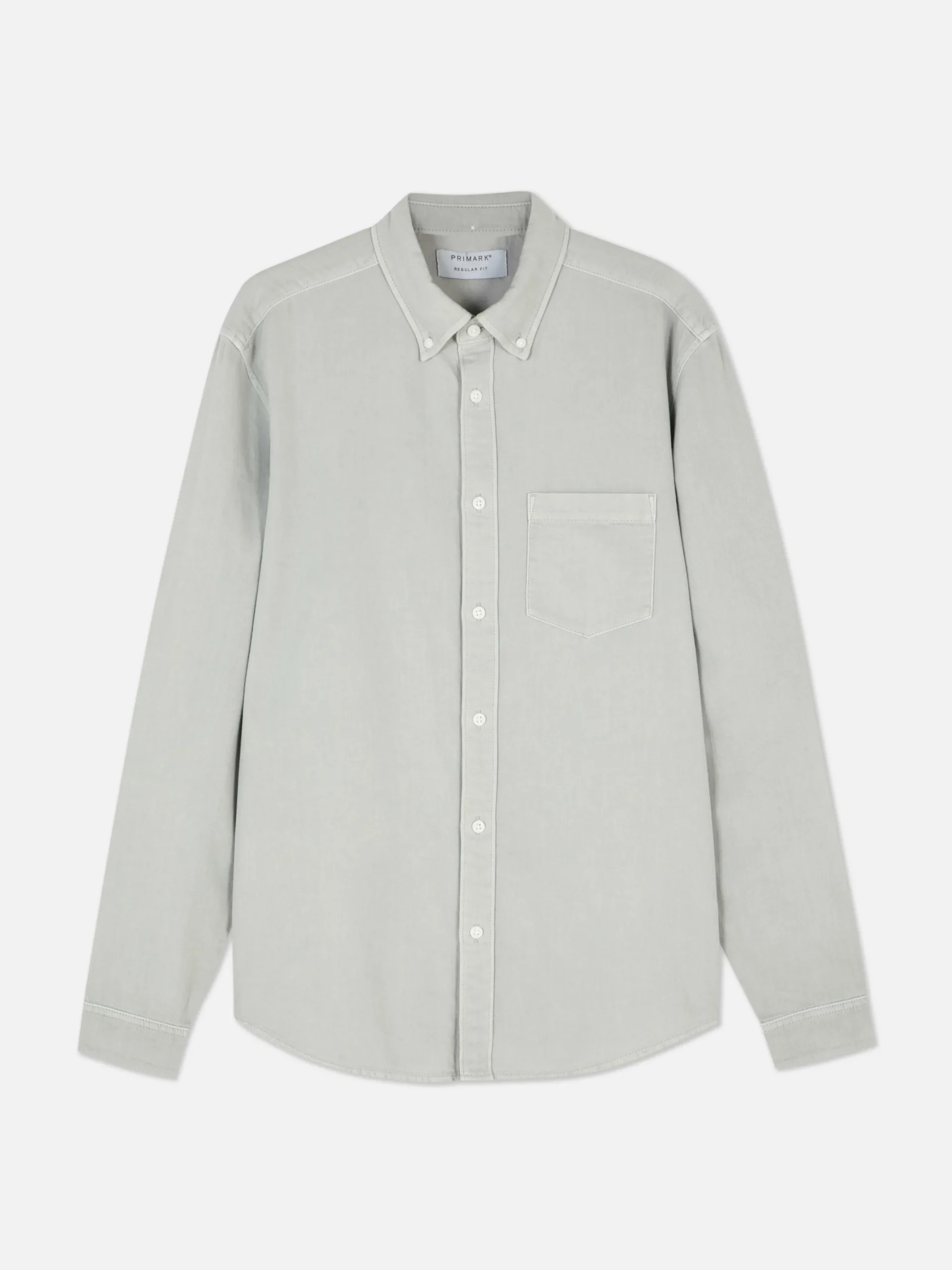 Camisa Sarja Algodão Manga Comprida