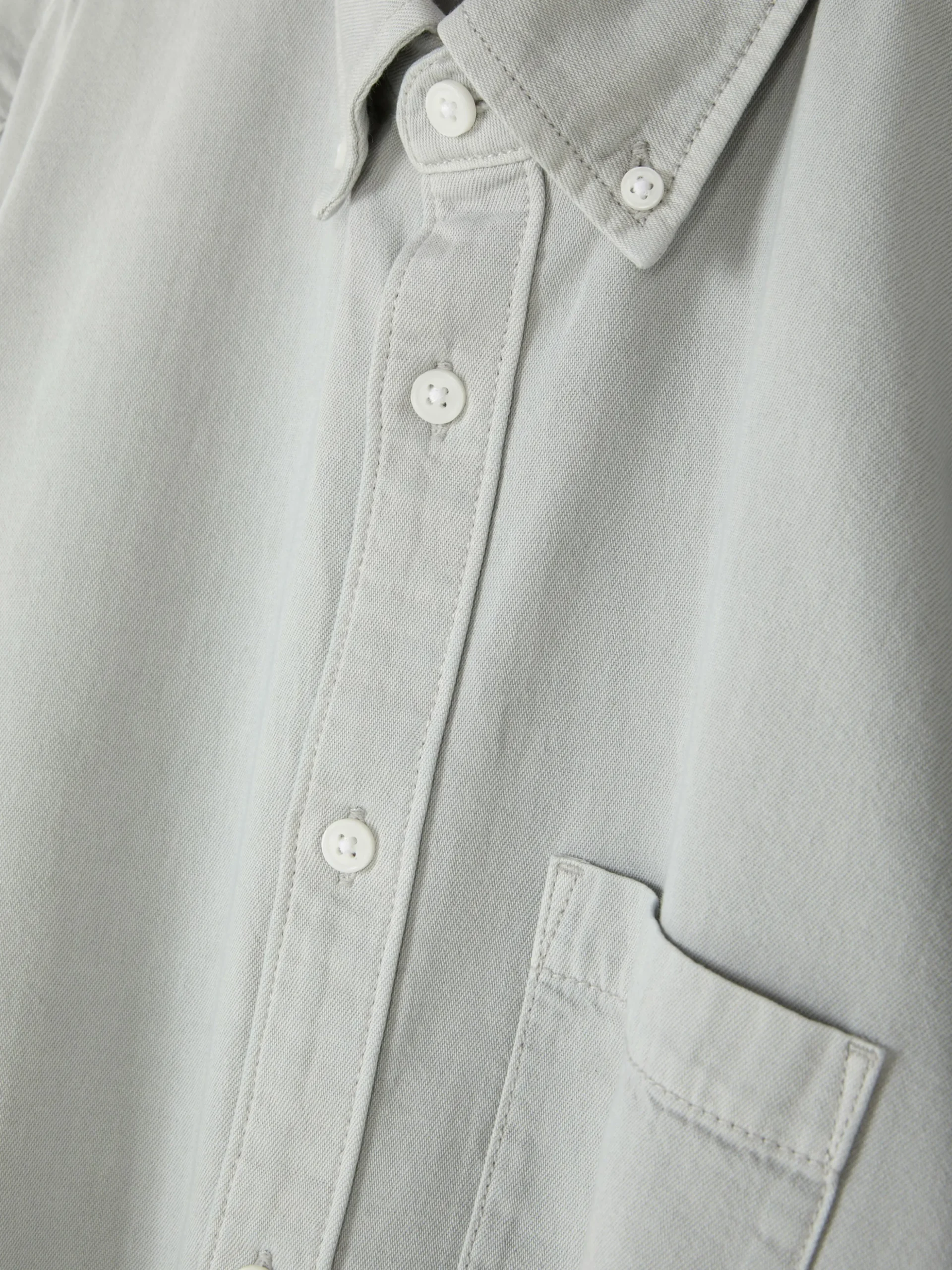 Camisa Sarja Algodão Manga Comprida