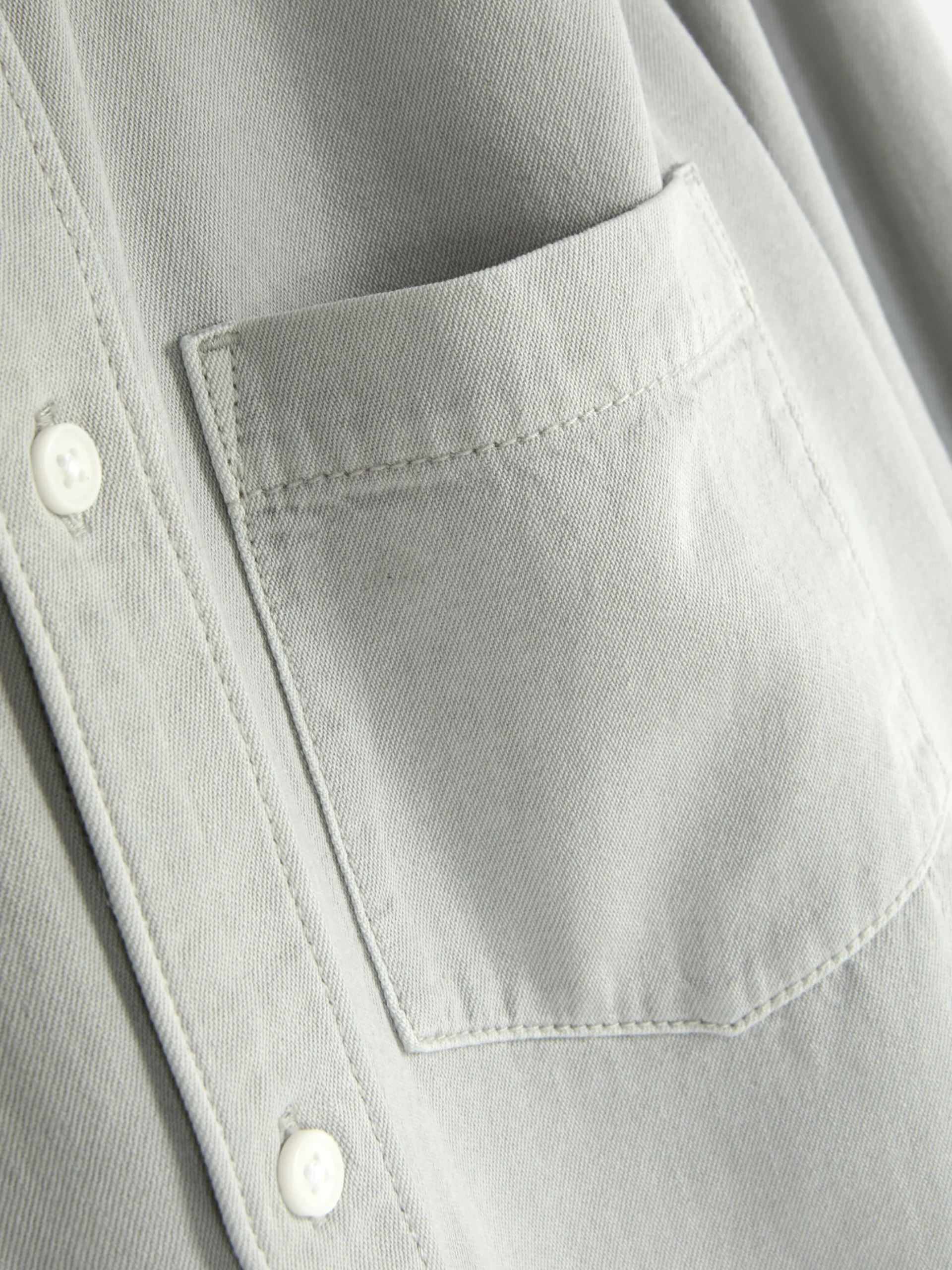 Camisa Sarja Algodão Manga Comprida