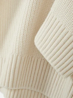 Camisola 1/2 Fecho Correr Malha Canelada