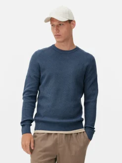 Camisola Canelada Decote Redondo