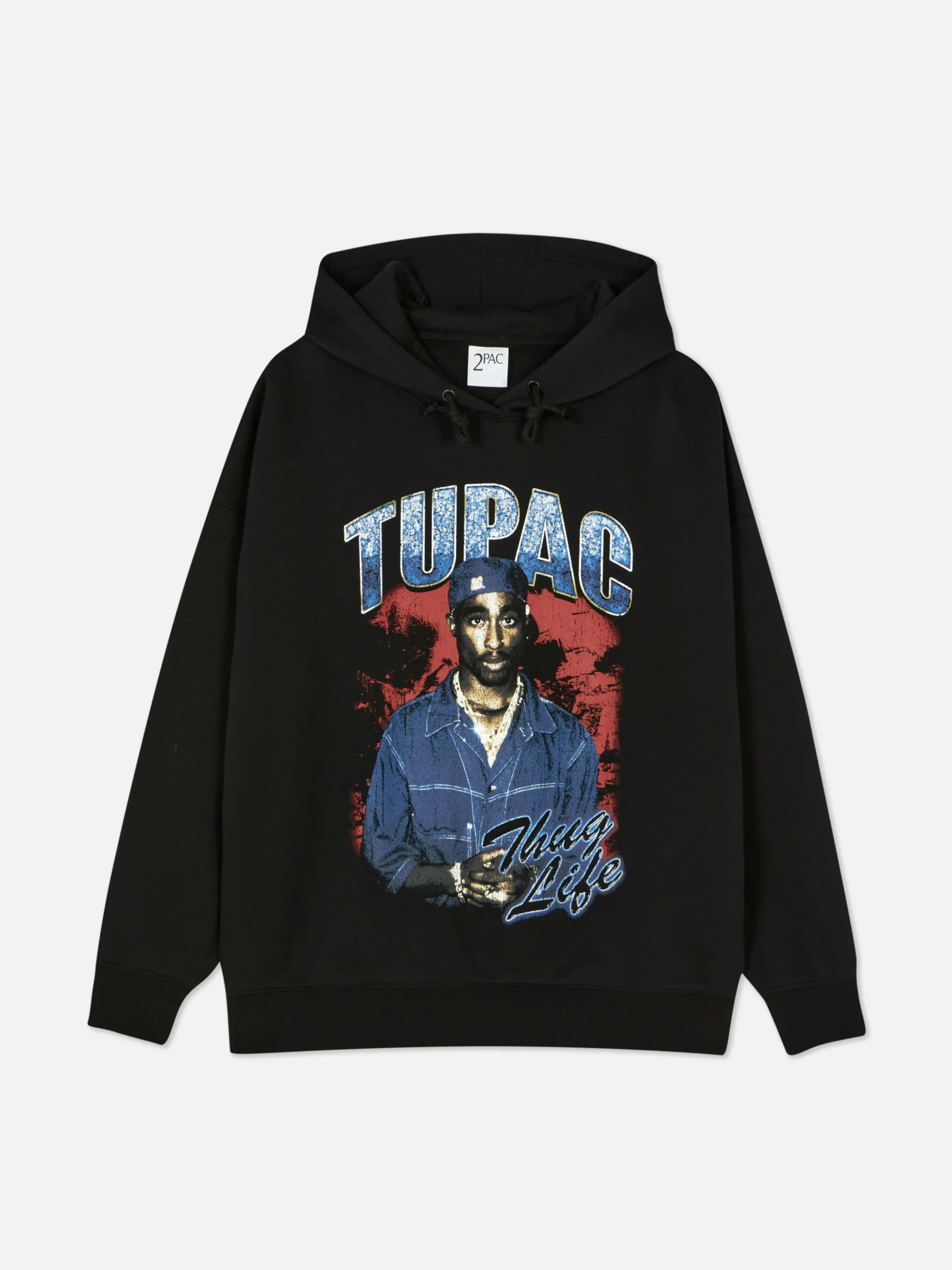 Camisola Capuz Gráfica Tupac