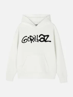 Camisola Capuz Padrão Camuflado Gorillaz