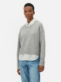 Camisola Colarinho Dois Em Um