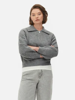 Camisola Colarinho Fecho Correr 1/4