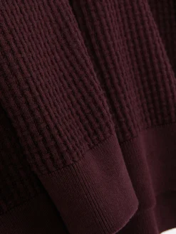 Camisola Decote Redondo Malha Entrançada