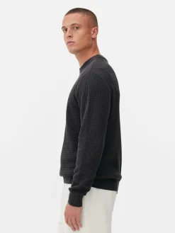 Camisola Decote Redondo Malha Entrançada