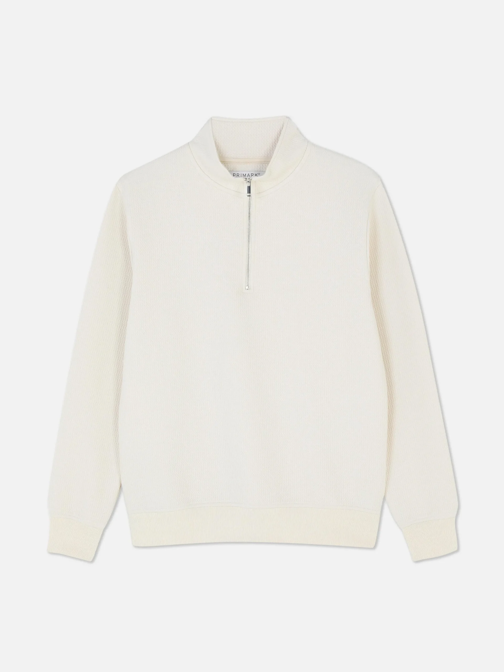 Camisola Fecho Correr 1/4 Textura Geométrica