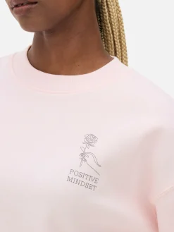 Camisola Gola Redonda Slogan