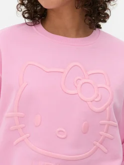 Camisola Gráfica Bordada Hello Kitty
