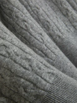 Camisola Malha Entrançada Colarinho