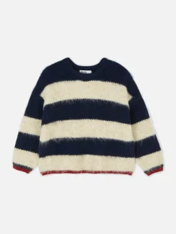 Camisola Malha Felpuda Riscas Rita Ora