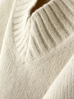 Camisola Malha Grossa Decote V