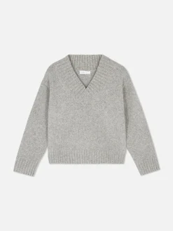 Camisola Malha Grossa Decote V