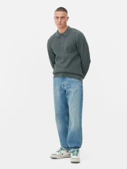 Camisola Polo Texturada