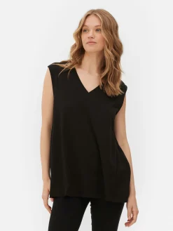 Camisola S/mangas Decote V