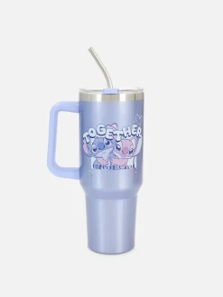 Caneca Viagem Disney Stitch E Angel