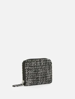 Carteira Fecho Correr Texturado Bouclé