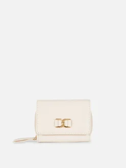 Carteira Imitação Pele Enfeitada