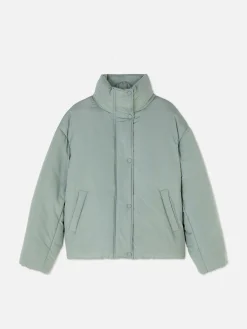 Casaco Acolchoado Gola Funil