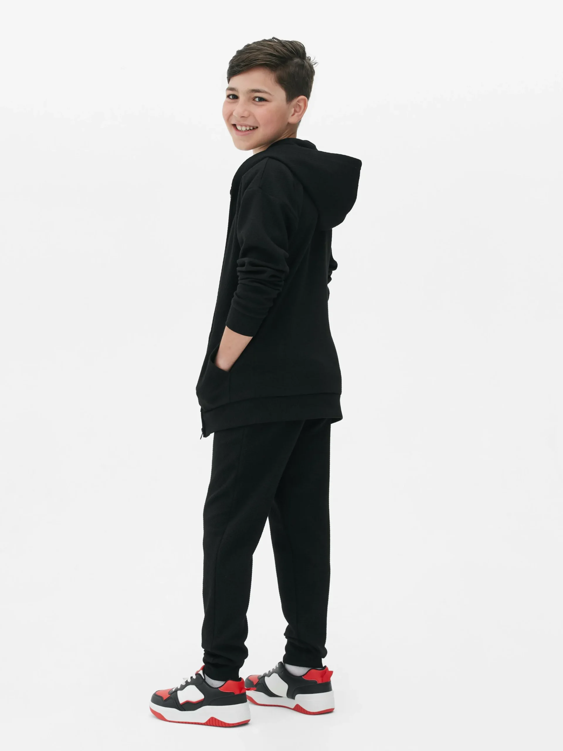 Casaco Capuz Fecho Texturado Rapaz