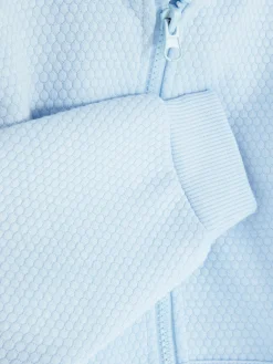 Casaco Capuz Texturado Fecho Correr