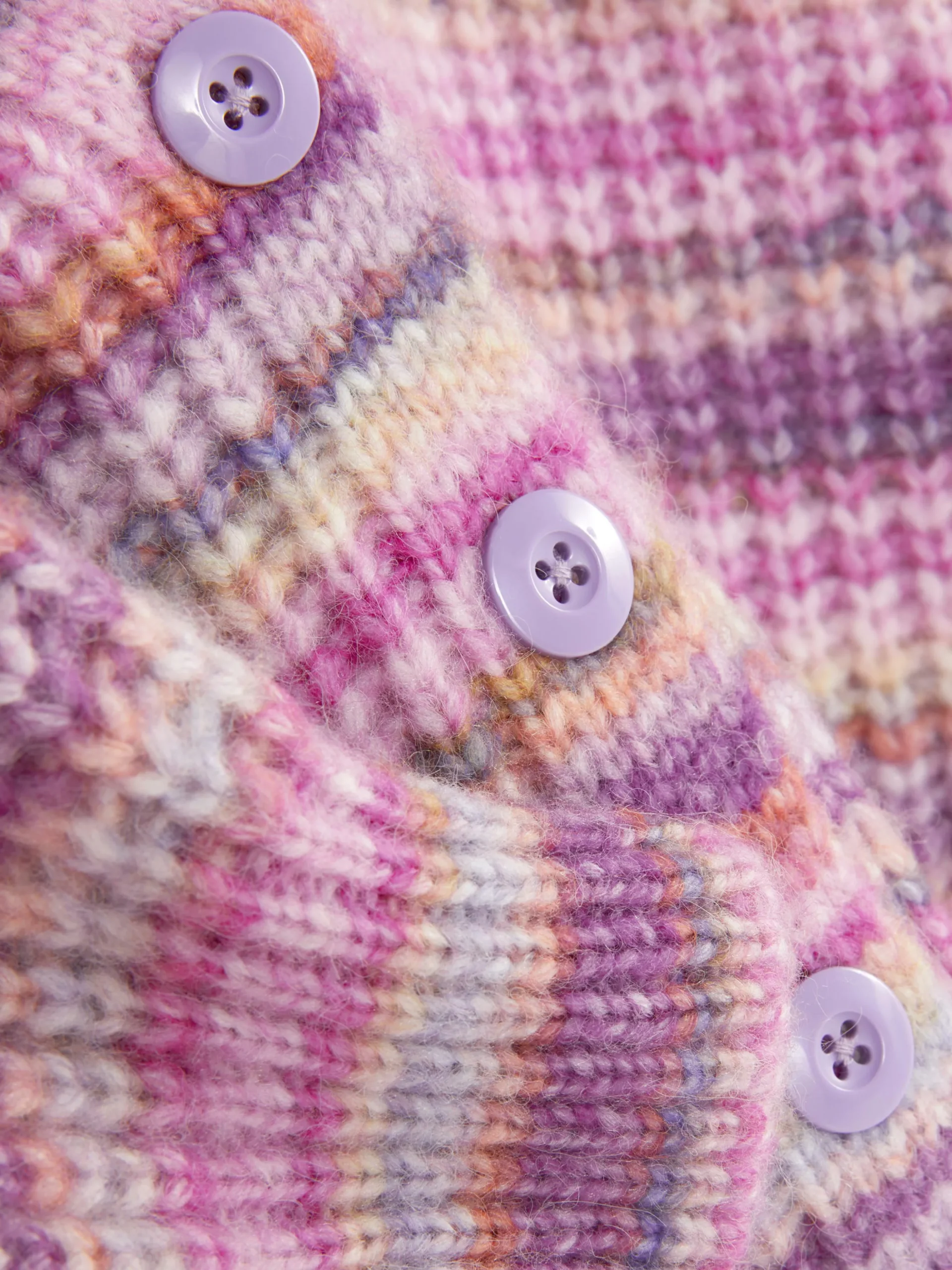 Casaco Malha Botões Riscas