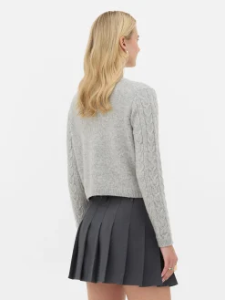 Casaco Malha Entrançada Rita Ora