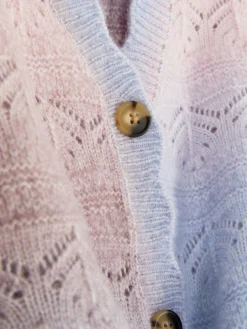 Casaco Malha Geométrica Ombré