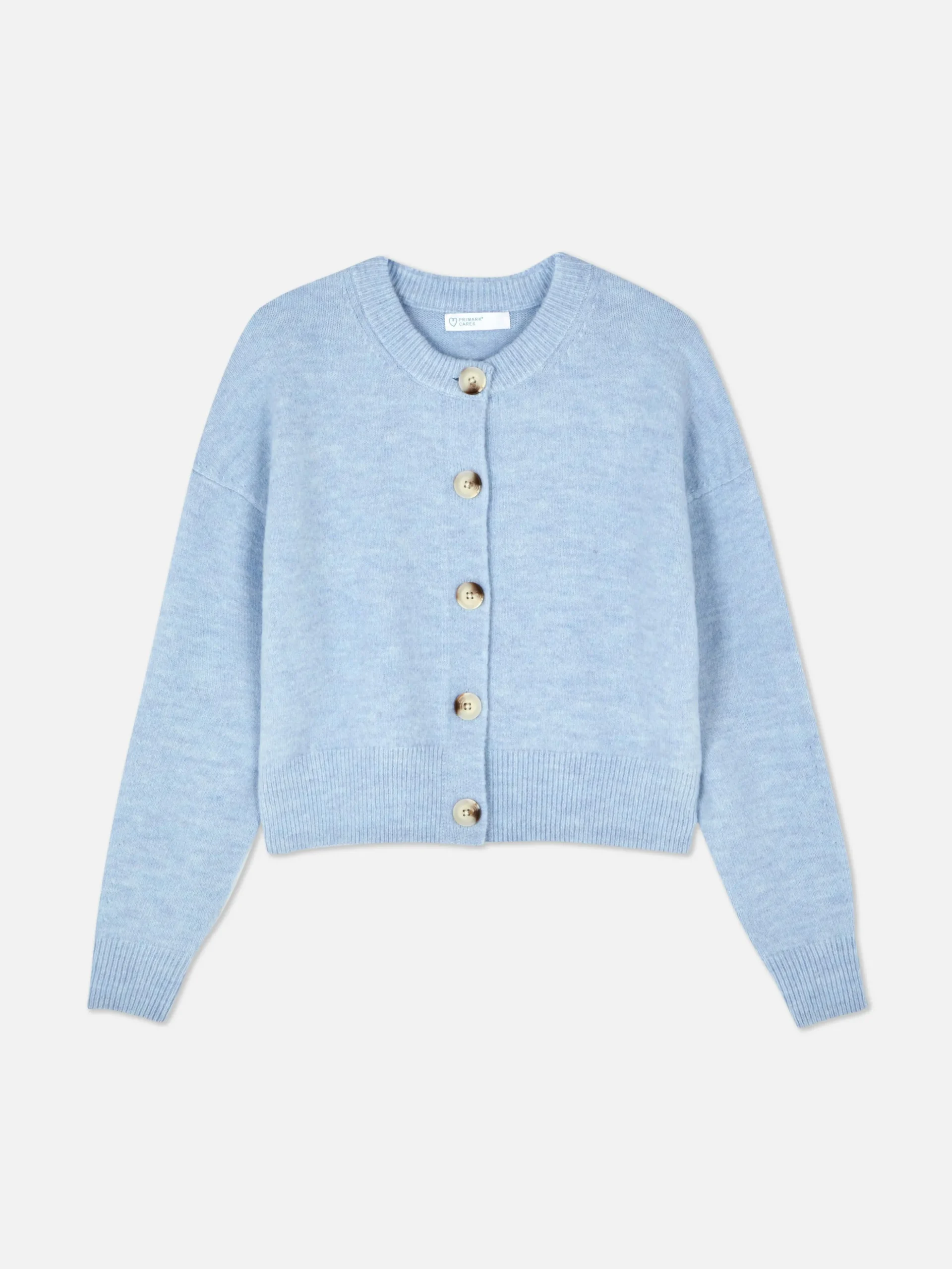 Casaco Malha Gola Redonda Botões