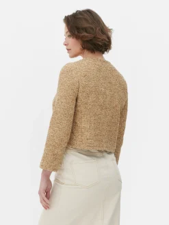 Casaco Pespontos Bouclé