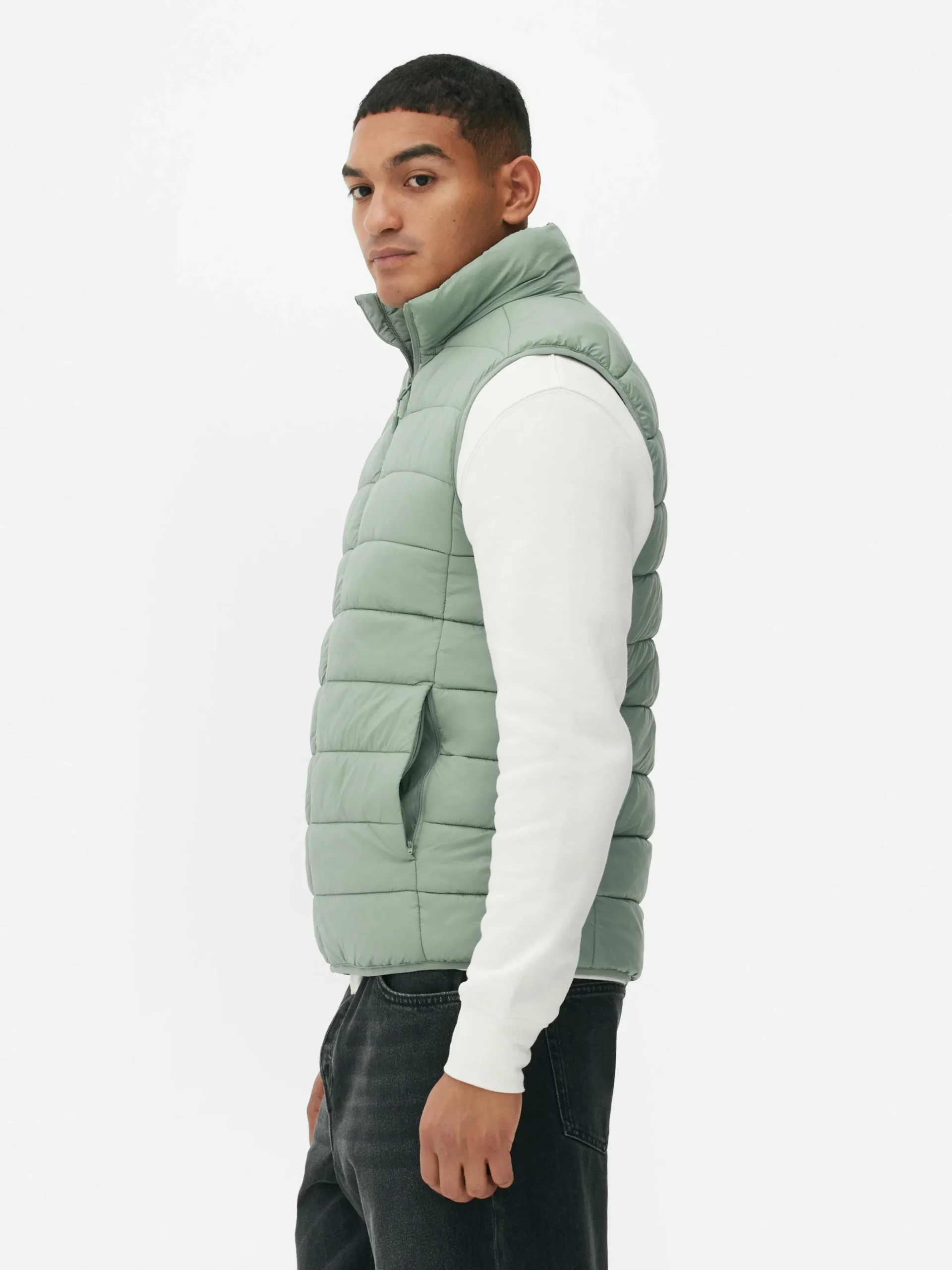 Colete Acolchoado Fecho Correr