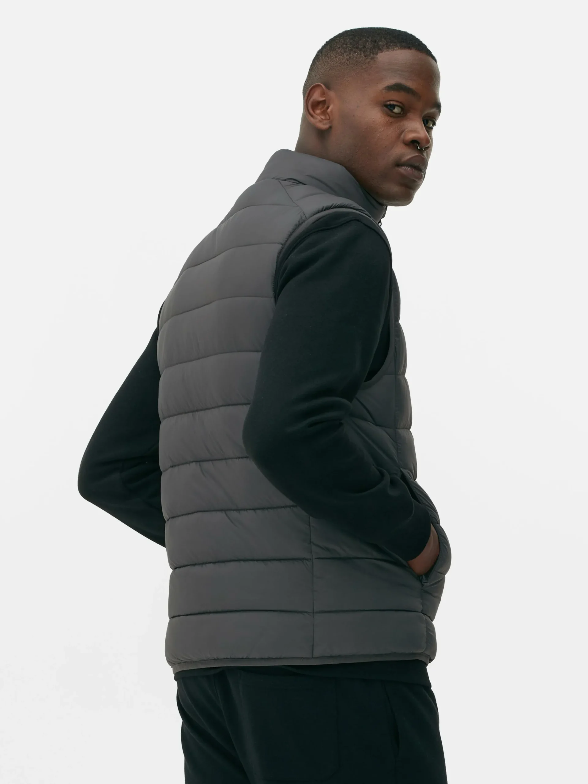 Colete Acolchoado Fecho Correr