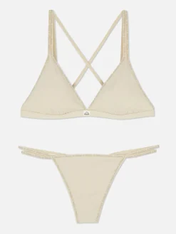 Conj. Bralette Triângulo/tanga S/costuras Kappa X Primark